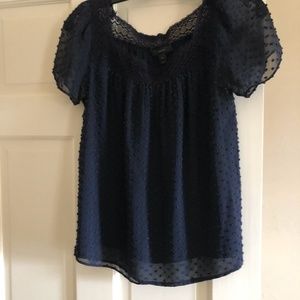 J Crew swiss dot blouse